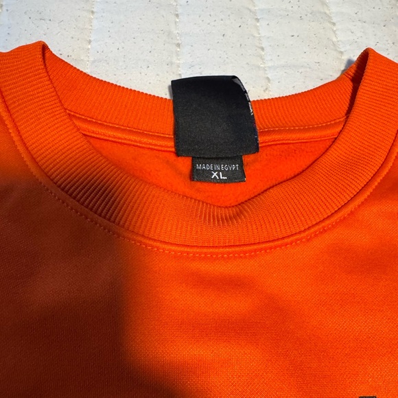 New Era Cleveland Browns Orange Crewneck Sweater - Picture 2 of 2